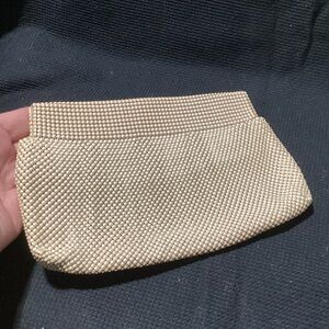 Whiting & Davis Beaded Mesh Clutch Vintage Made in the USA Handbag Wedding Prom